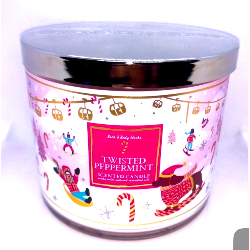 Twisted Peppermint 3 wick Candle